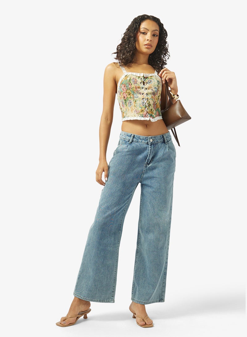 Ginger Mid Rise Straight Fit Jeans - Image 2